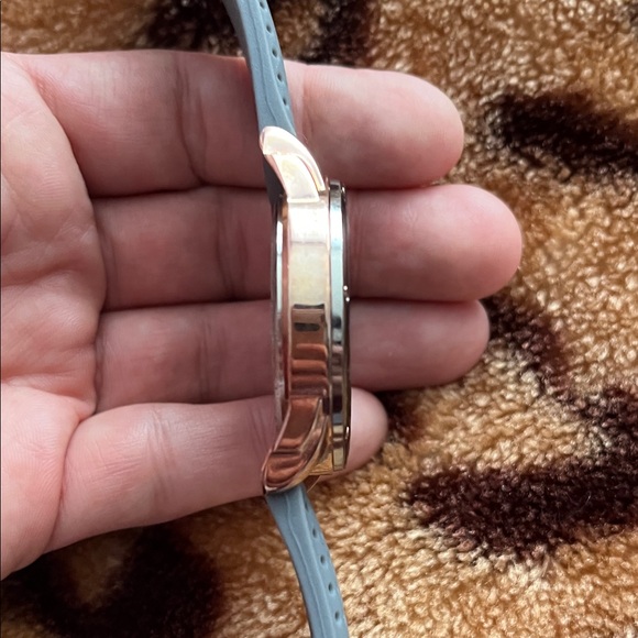 XOXO Gray and Rose Gold Watch with Perforated Strap - Picture 12 of 12